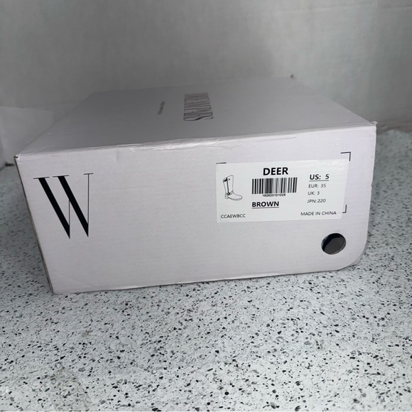 Dream Pairs Knee High Low Riding Boots size 5 women’s Vegan leather zipper brown - Picture 9 of 9